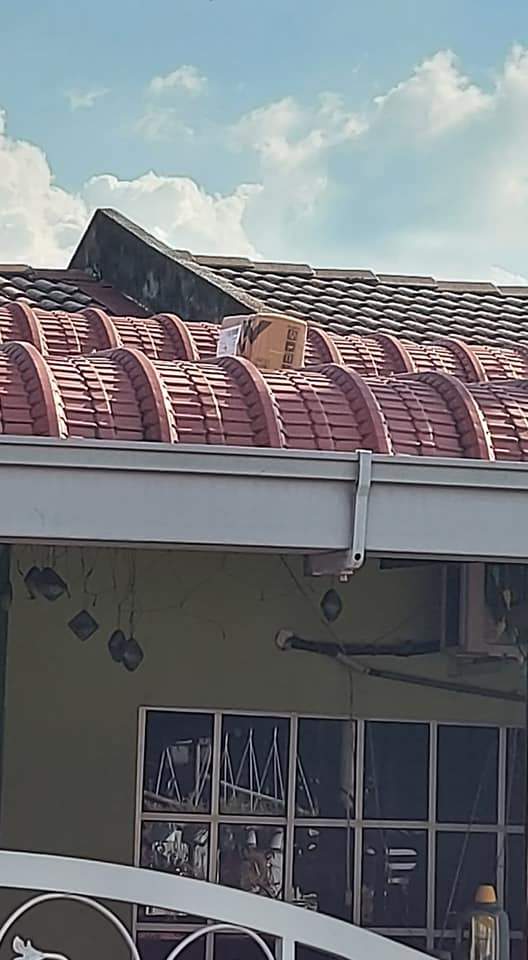 Woman claims parcels were tossed to her rooftop by deliveryman