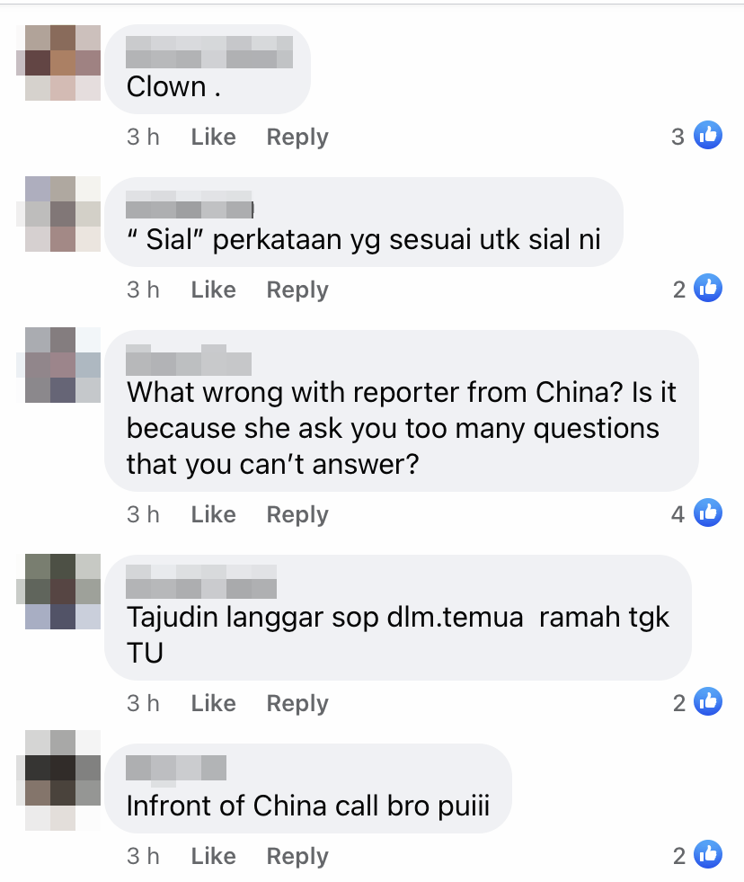 "China? No wonder la!" Tajuddin allegedly disrespects Chinese journalist