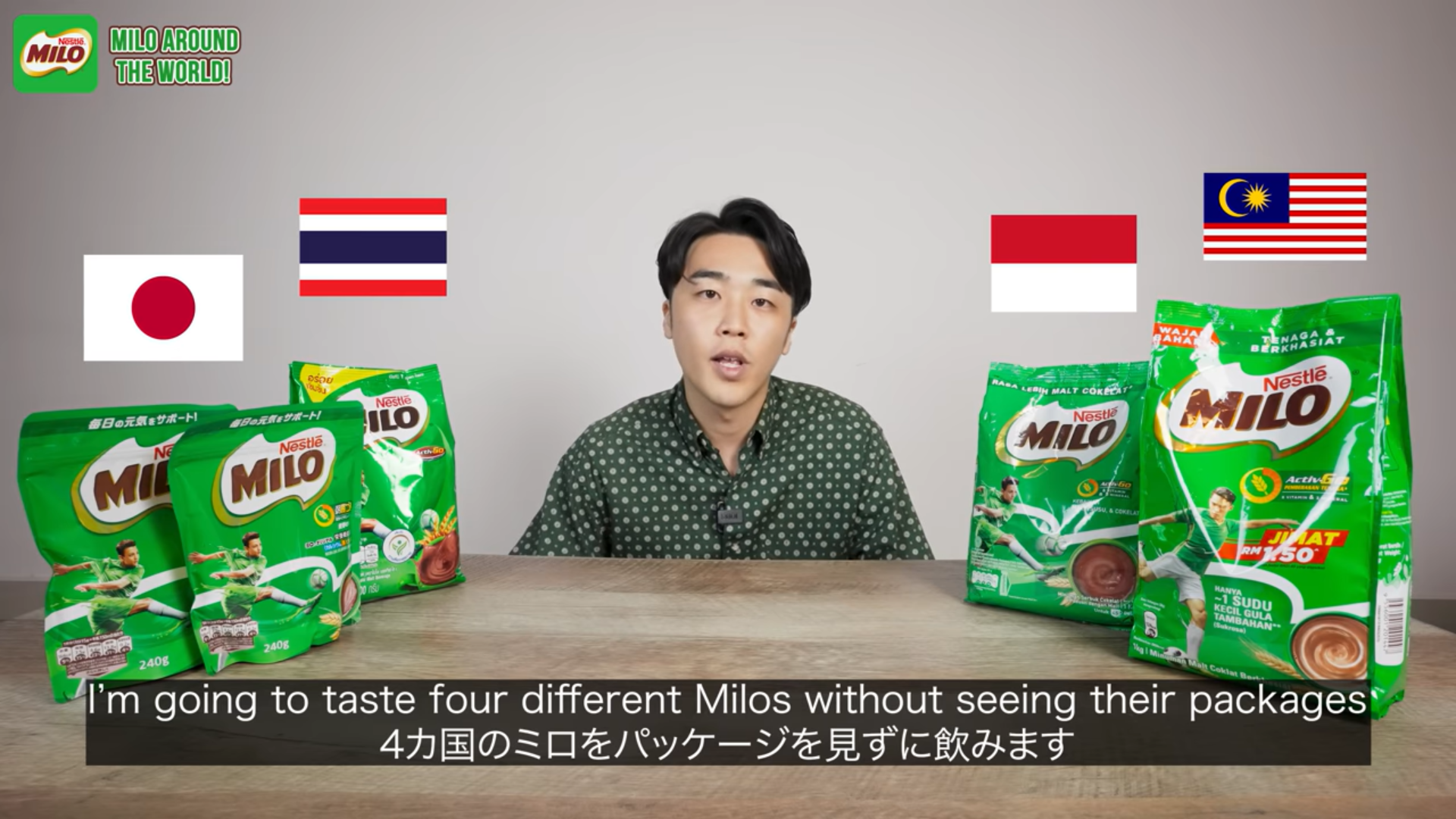 Japanese YouTuber tastes MILO from four different countries and here's his verdict
