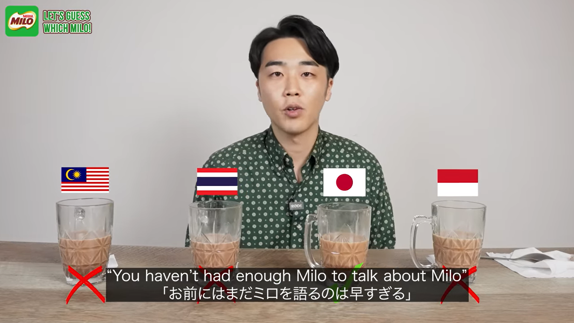 Japanese YouTuber tastes MILO from four different countries and here's his verdict