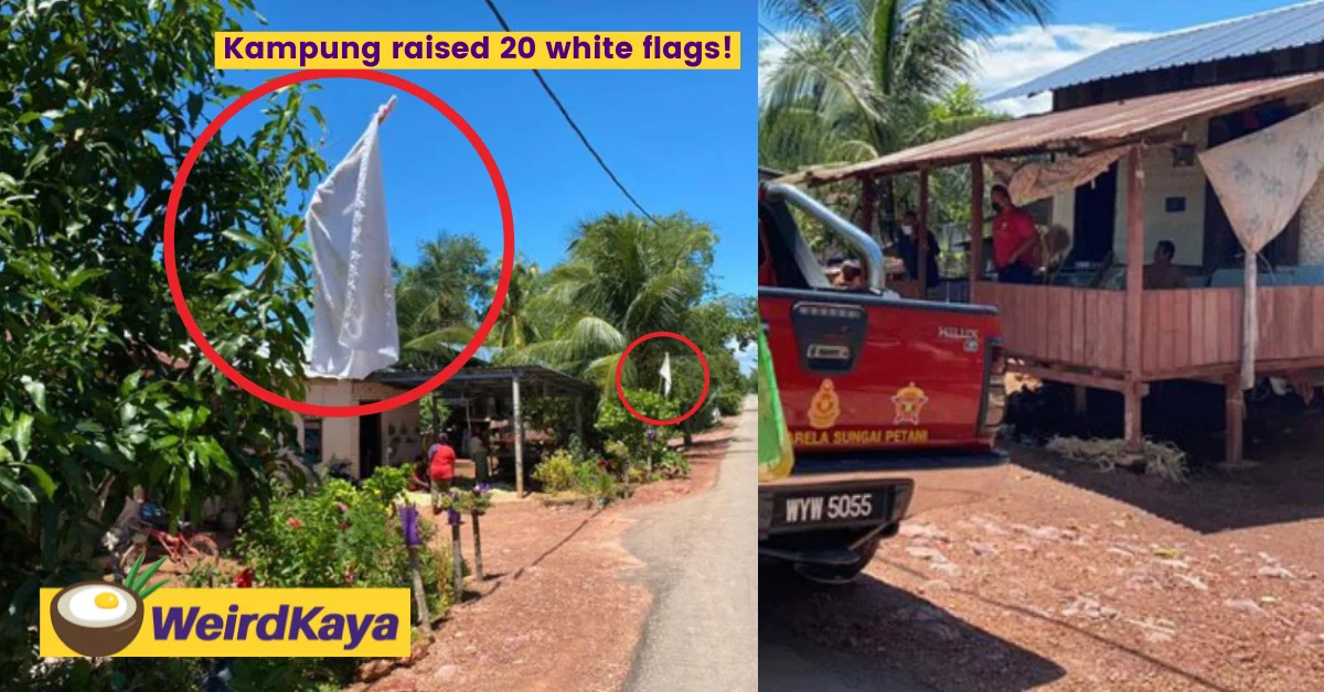 Fishing village recieves immediate aid after hanging 20 white flags