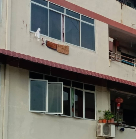 Residents hang white bedsheets and clothes instead of flags to avoid police action