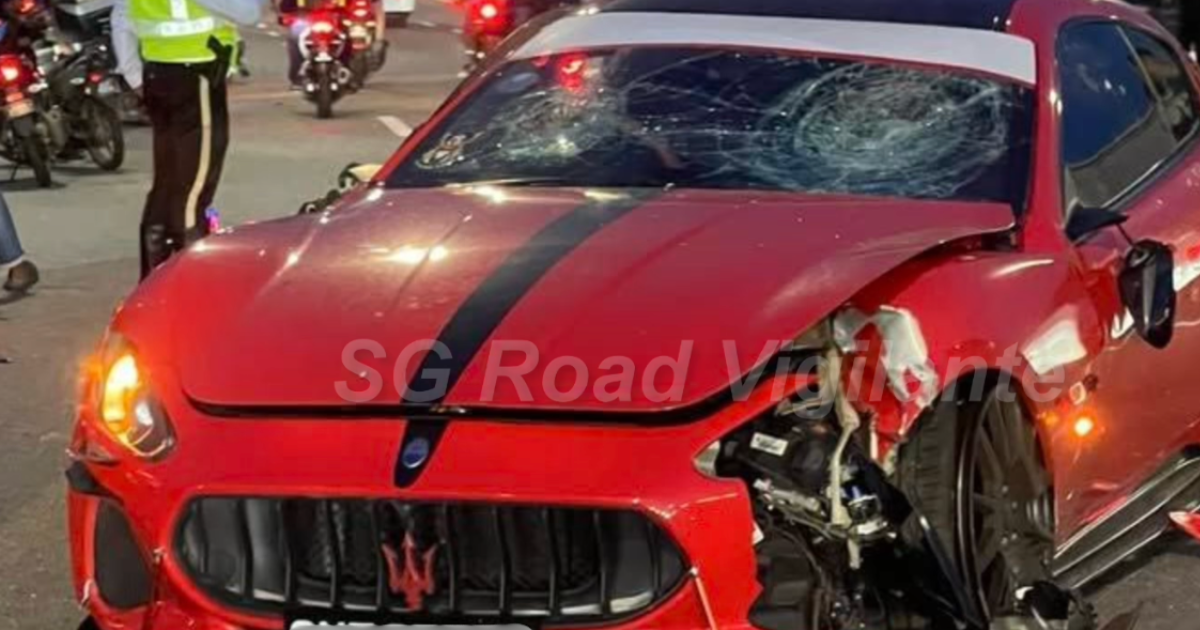 27yo SG Civil Servant Driving Maserati Allegedly Makes Illegal U-Turn
