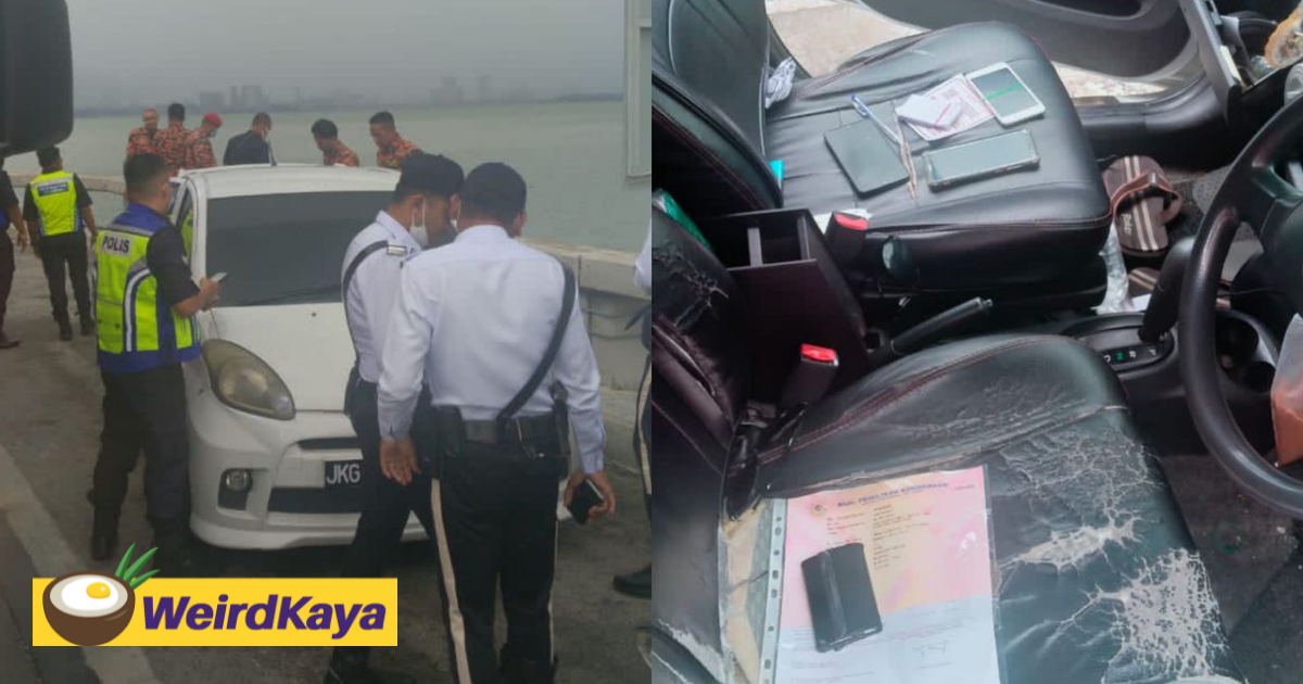 Authorities race against time to locate Myvi owner who allegedly jumped off Penang Bridge