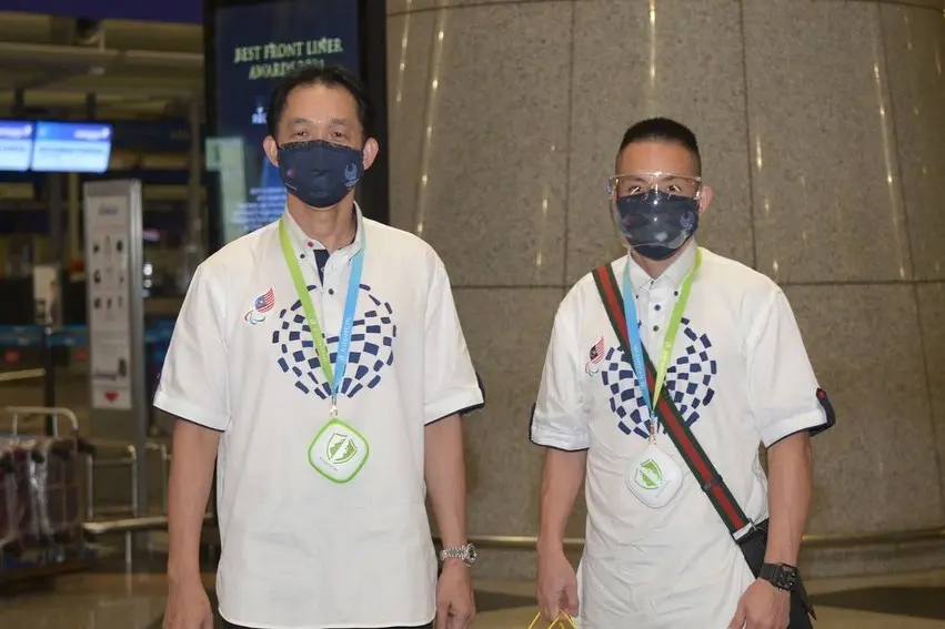 Cheah Liek Hou with Rashid Sidek