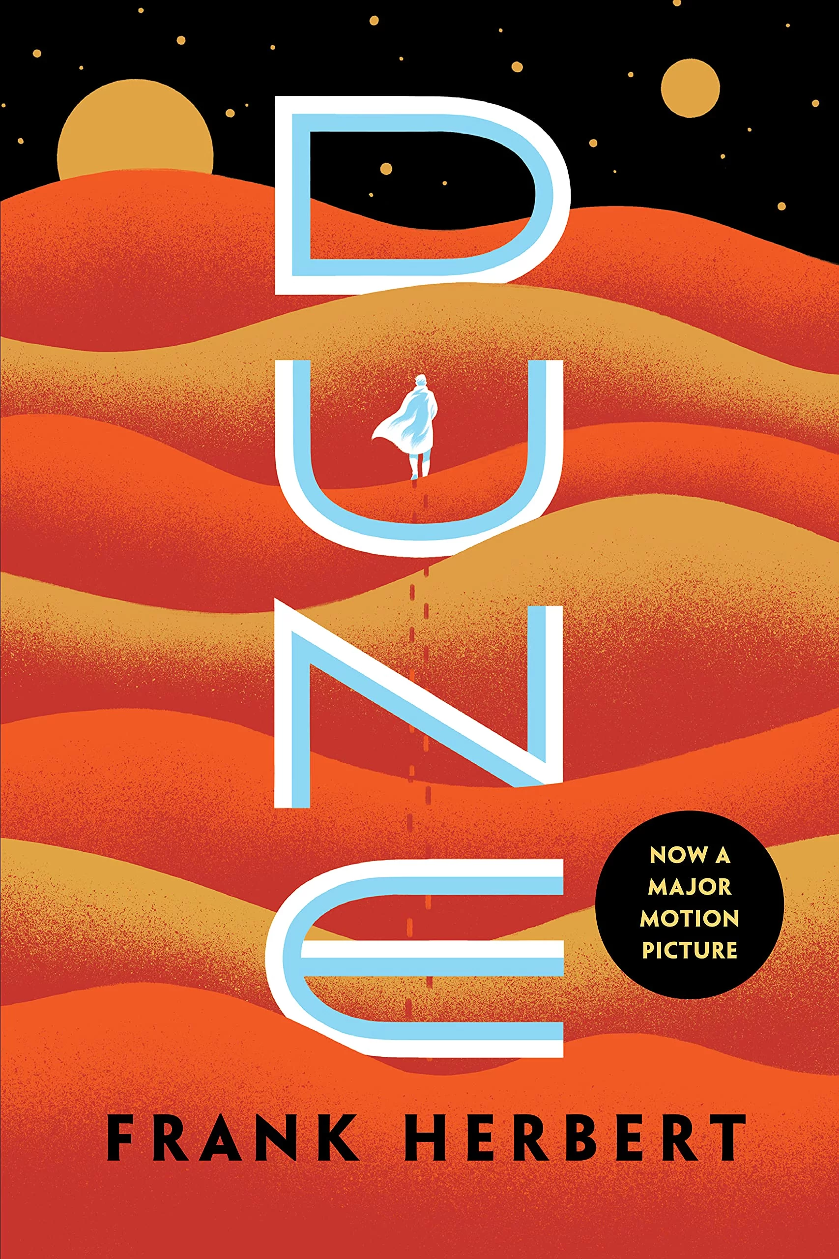 The book cover of the first book of the Dune saga by Frank Herbert. Published in 1965.