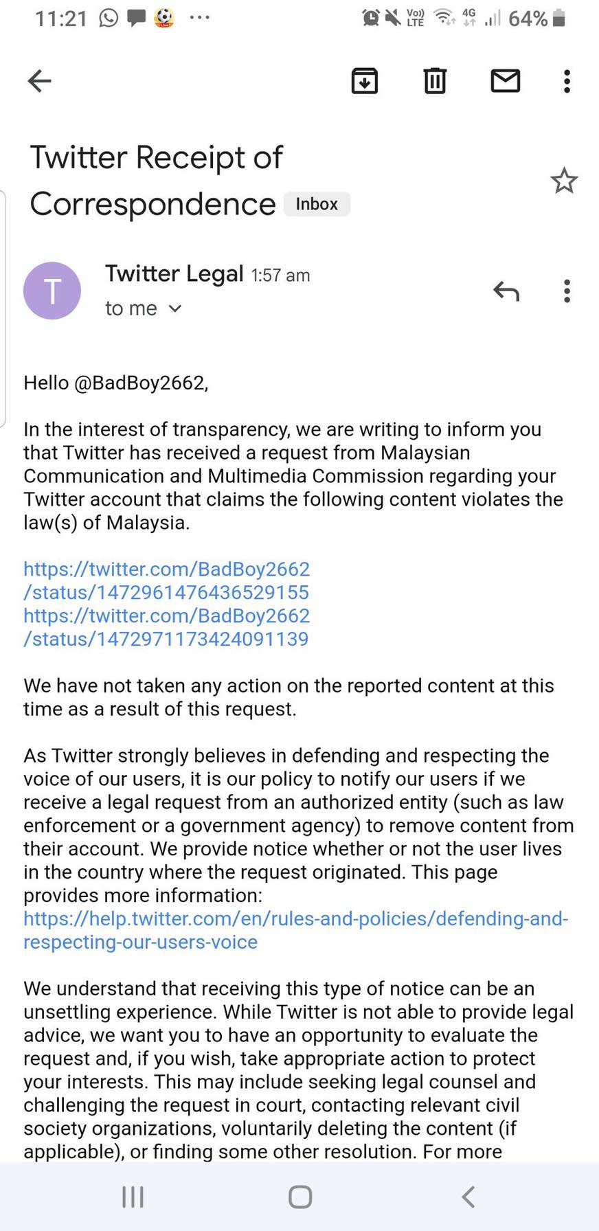 MCMC asks twitter to delete tweet about flash flood 2