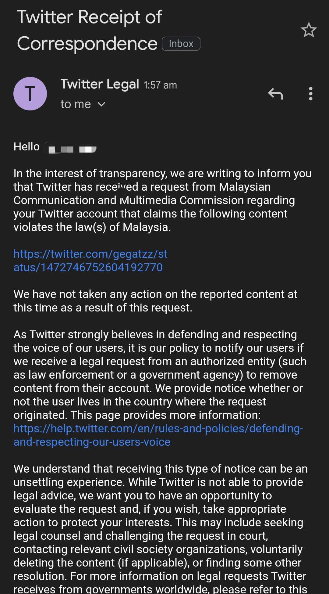 MCMC asks twitter to delete tweet about flash flood 3
