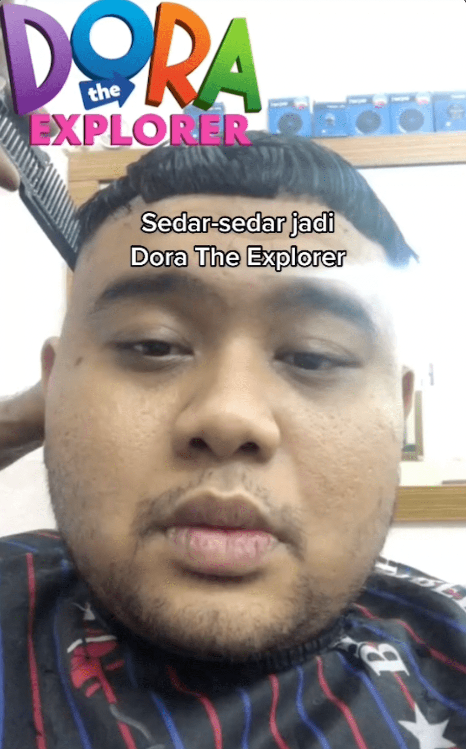 Malaysian Kim Jung Un cuts his hair before interview 5.png