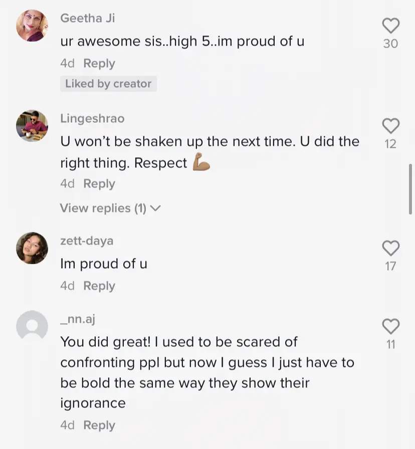 Comments under Nadia post over the Proton Wira's driver attitude