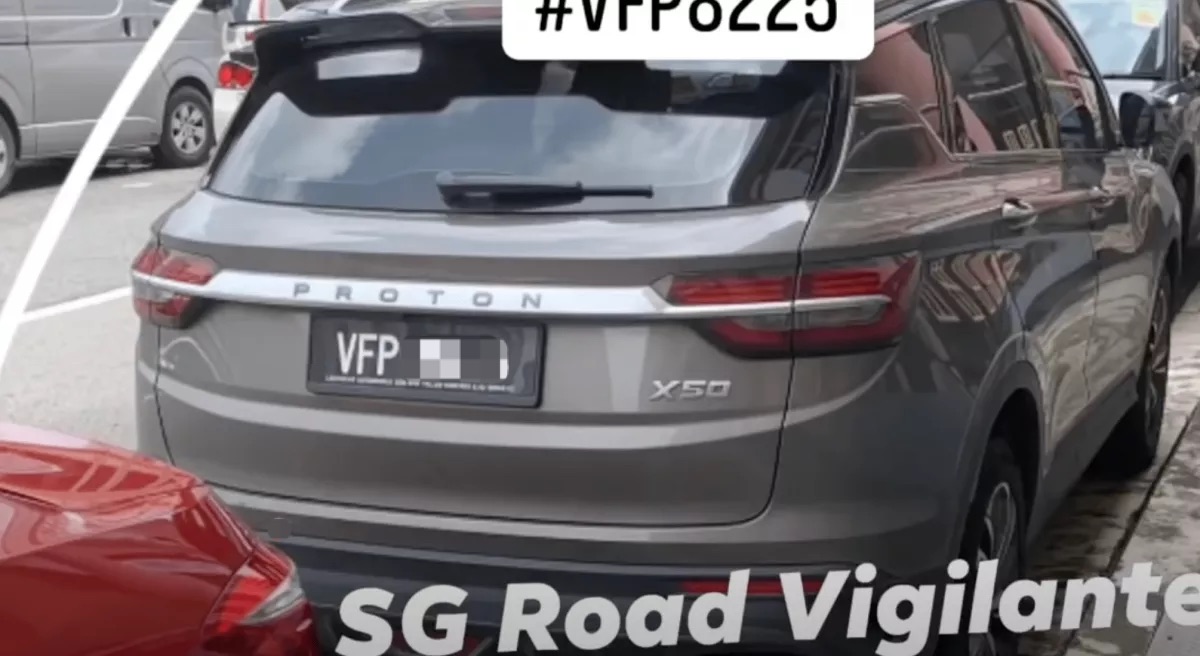 Proton car driver scratch SG registered car 05