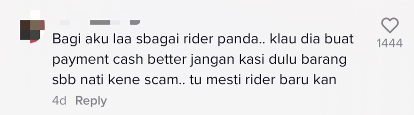 Rider left heartbroken for customer who ordered without paying 02
