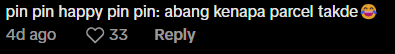 Comment on delivery rider visiting dog (1)