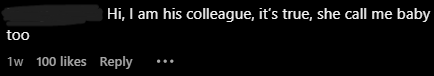 Comment on she call everyone baby (1)