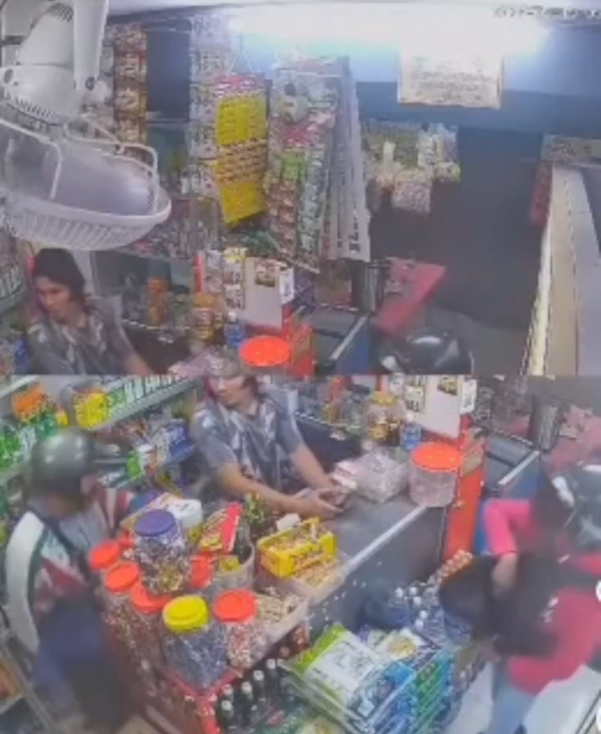Fearless Shop Owner Fights Off Armed Robbers With Parang In Viral CCTV Footage