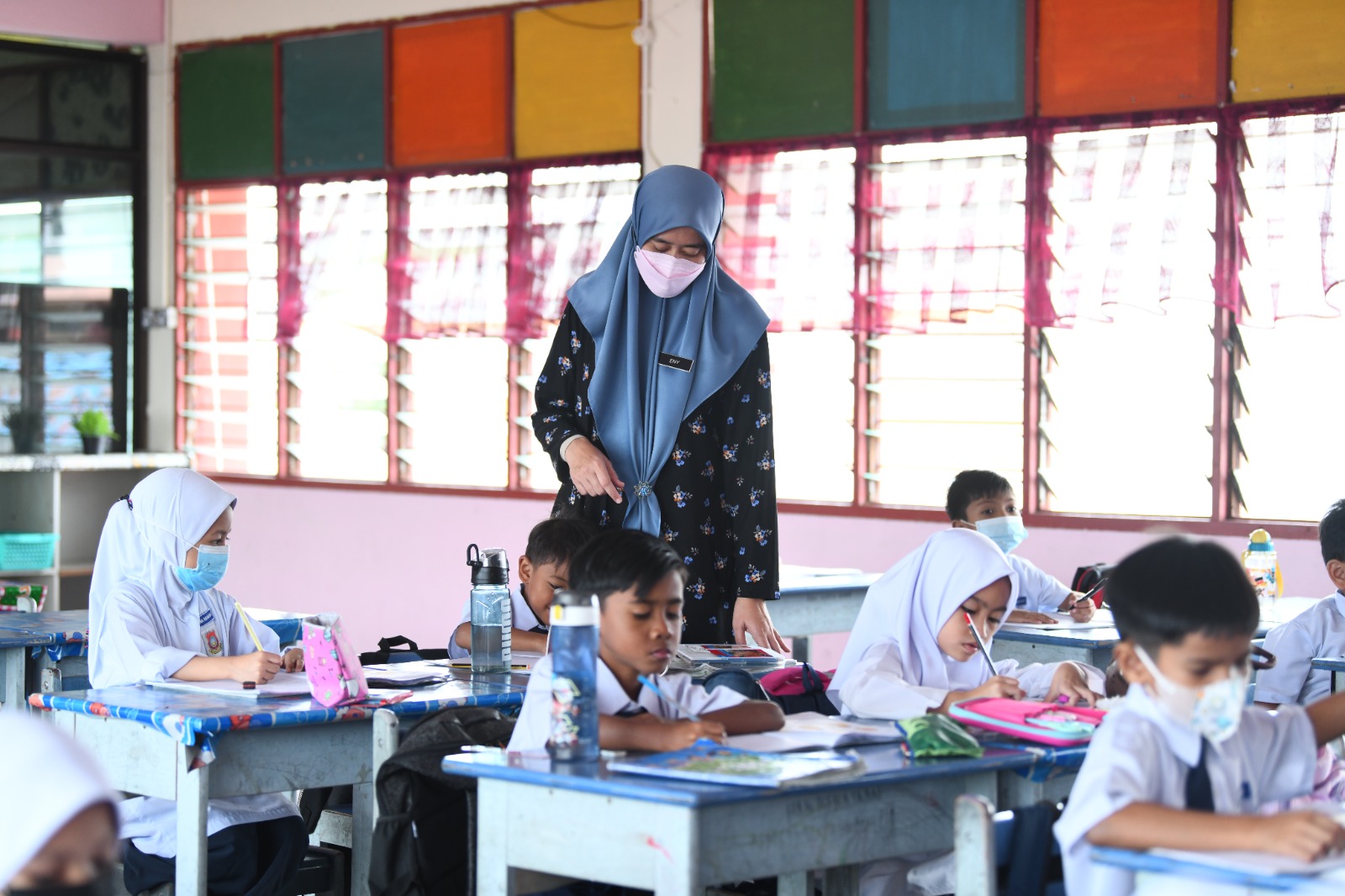 school teacher mask