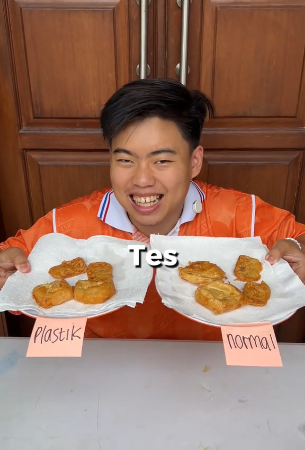 Indonesian Man Fries Tempeh In Melted Plastic To Prove Crispy Food Theory
