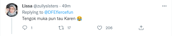 Netizens jabbing at the lady, titling her as 'Karen'