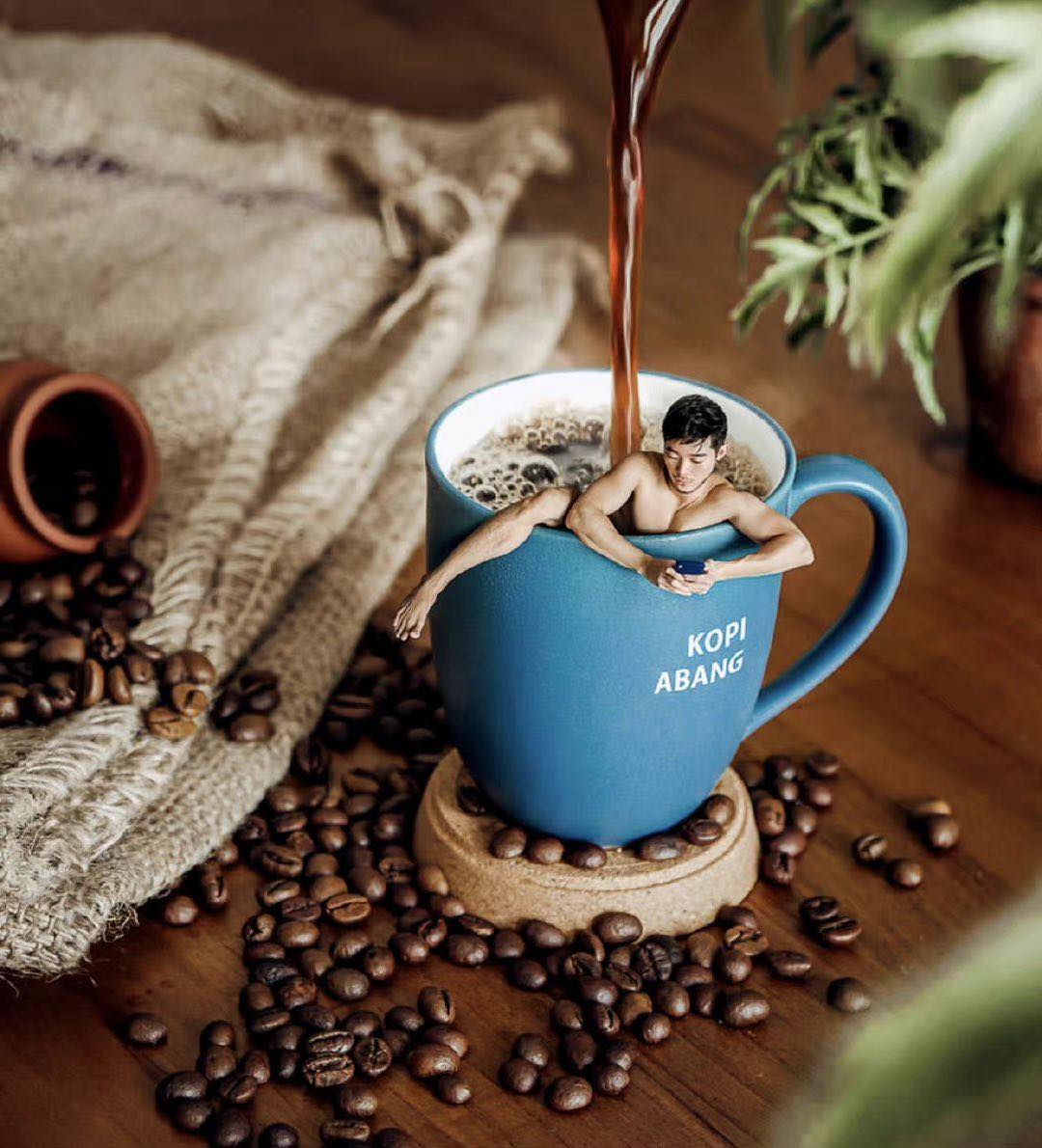 kopi abang by digital artist lee Zhe long.