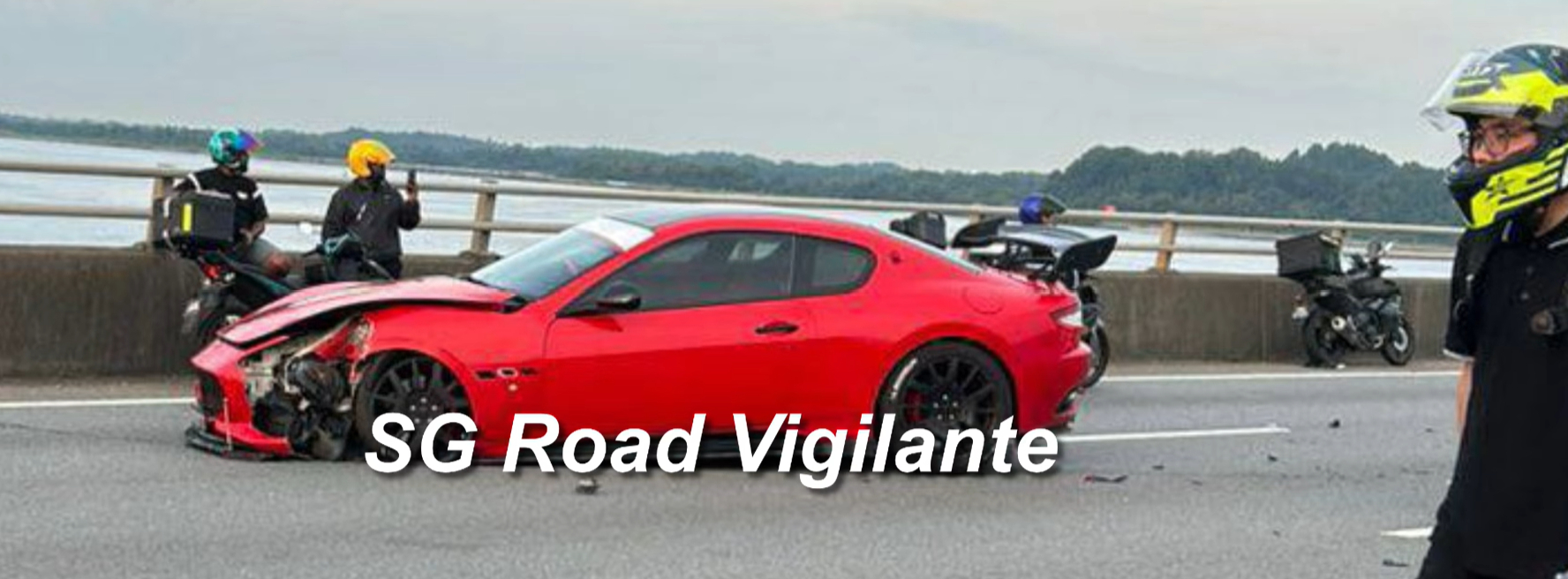 maserati-illegal-u-turn-stalled
