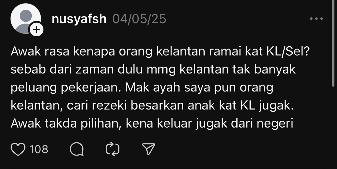 M’sian Woman With Degree Says She Couldn’t Get A Job In Kelantan As Employers Felt RM2K Salary Was Too Much comment