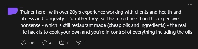 M'sian Claims Japanese Set Meal's Healthier Than Nasi Campur, Gets Blasted By Netizens comment 4