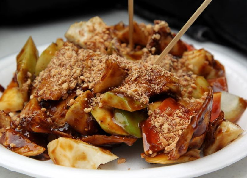 Plate of rojak buah