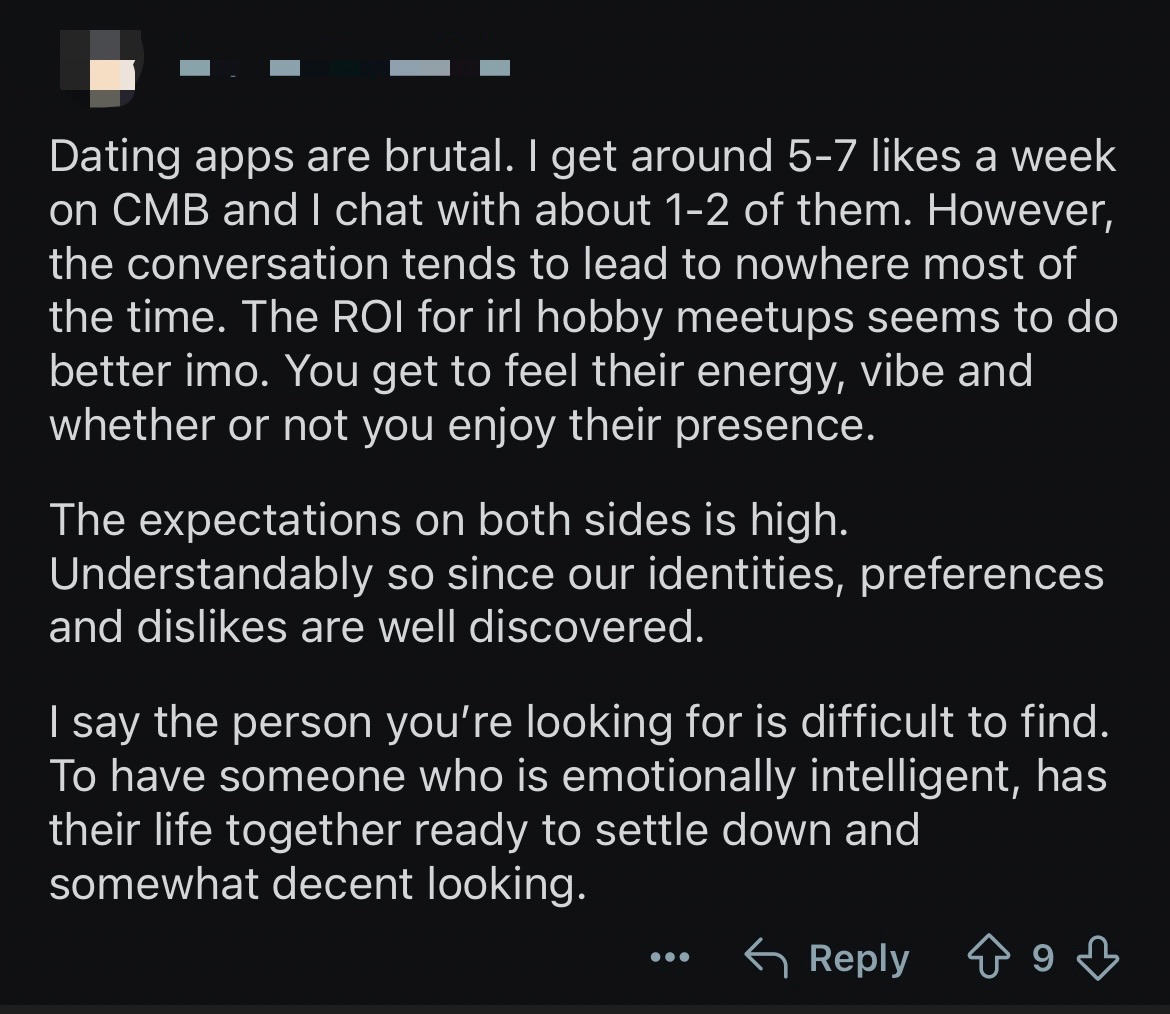 'Am I Not Enough?', Asks SG Woman Who's Still Single After Having Over 50 Dates In 5 Years comment 2