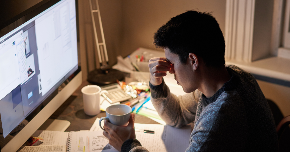 stressed student