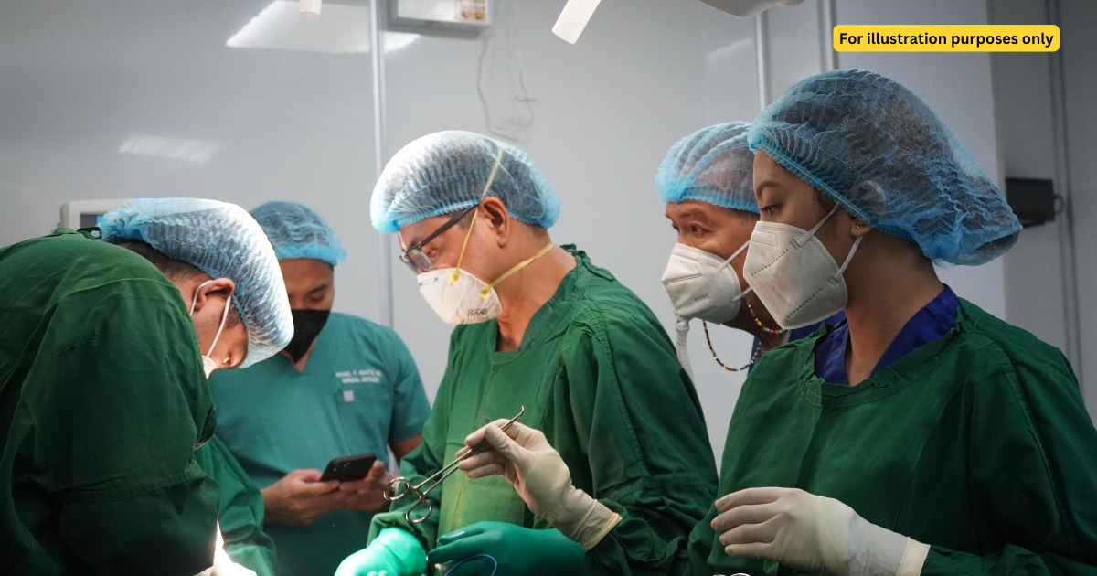 surgeons in green