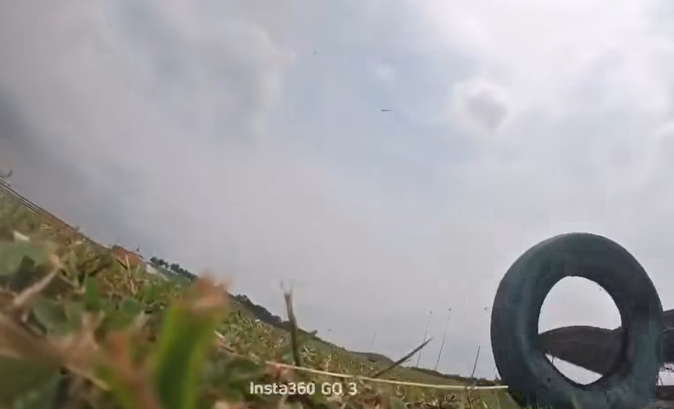 Tyre rolls off after Mercedes crash
